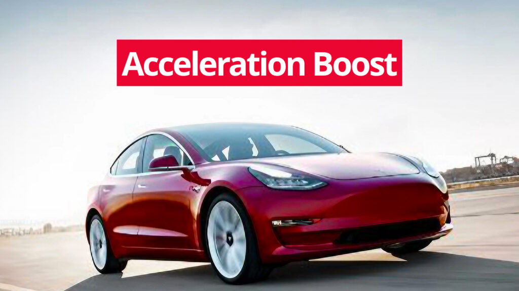 Model x deals acceleration boost