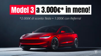 model 3 sconto tesla 3000 euro